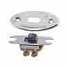 47-21255-1 Macs Auto Parts Dome Lamp Slide Switch Mount On Door Post With Nickel Oval Plate Ford