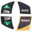65-230516-1 Turn Signal Wiper-wash Switch Labels Set Of 4 For 911 Porsche 1965-1973