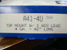 A41-4u Standard Battery Cable Part 091769040727