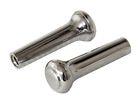 C8az-6221850-a Scott Drake Mustang Door Lock Knob Chrome Pair