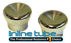 Inl12431 Inline Tube Pontiac Gto Firebird Radio Control Knobs Chrome Oem