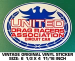 United Drag Racers Association Circuit Car -vintage Original Vinyl Decal Sticker. Fixed Price $10.79.