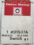 Delco Remy D1507A Headlight Switch 1995222. Fixed Price $30.00.