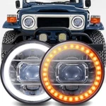 Led Halo H6014 H6015 H6017 H6024 Crystal Clear Conversion Headlight 7" Round. Fixed Price $44.99.