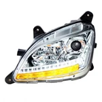 Chrome Projection Headlight W/ Led Sequential Turn/drl For Peterbilt - Driver. Fixed Price $424.99.