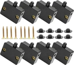 8PCS Cabinet Lamp Switches, Black Closet Light Automatic Door Ward. Fixed Price $14.50.