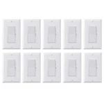Decora Dimmer Light Switch Single Pole / 3-WAY Led Incandescent Cfl 10 Pk. Fixed Price $99.95.