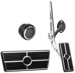 Billet Specialties Black Pedal Kit,cable-style Gas,power BRAKE,DIMMER,55-57 Auto. Fixed Price $379.99.