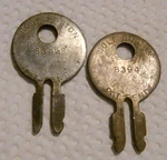 2 Vintage Cole Boston Usa 8394 Tractor Keys John Deere Massey Ferguson Harris. Fixed Price $29.99.