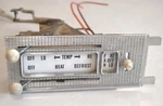 1958 Ford Fairlane Dash Heater Temp/fan Control Switch, Faceplate Trim & Wiring. Fixed Price $124.50.