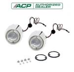 1967-1968 Ford Mustang Rear Bumper Lower Backup Light Assemblies Pair Lh & Rh. Fixed Price $84.95.