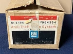 Camaro Chevelle Corvette Anti-theft Burglar Alarm 1972-75 Nos Gm# 994354. Fixed Price $145.00.