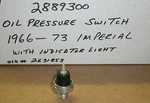 Nos Mopar 1966-1973 Chrysler Imperial Oil Pressure Sender # 2889300. Fixed Price $24.65.