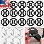 For Porsche Car Seat Cover Chucks Plum Plate Metal Hook Clip Fixed Replacement. Fixed Price $9.07.