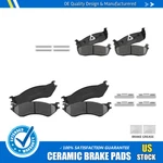 Front+rear Ceramic Brake Pads +clips Ford F-150 F-250 Expedition Navigator. Fixed Price $51.17.