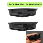 Pair Of 2 All Black 6CM Fender Side Emblems For Cadillac. Fixed Price $29.97.