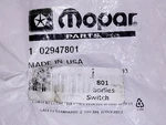 Nos Mopar 2947801 1967 - 1969 Turn Signal Switch All Models Except Tilt. Fixed Price $335.00.