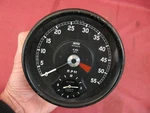 Smiths Jaguar Series Xke Early Tachometer Revcounter With Clock RV7413/10. Fixed Price $799.00.