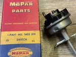 1955 Dodge Coronet Royal Custom Lancer Nos Mopar Headlight Switch 1605019. Fixed Price $95.00.