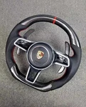 Porsche Steering Wheel Customization - 100% Carbon Fiber Leather Acc Pdk. Fixed Price $965.00.