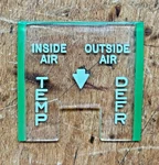 1955 1956 Chevy Heater Control Face Lens New Trim Parts. Fixed Price $31.99.