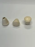 Ivory Dash Knob Set For Vw Bug, Ghia, Type 2 Bus 1955-1966 5MM Brass Threads. Fixed Price $24.00.