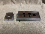 Used Ford D3MB-14528-DA 1973 Cougar XR7 Power Window Switch Housings Bezels. Fixed Price $199.00.