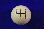 White (yellowed) 4 Speed Gear Shift Knob Handle Accessory Chevy Amc Mopar Gm. Fixed Price $44.00.