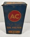 Vintage Nos Ac Delco Gm Triple Trapper Oil Filter Element P-117 5572425. Fixed Price $16.99.