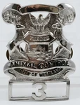 Vintage Obsolete Animal Control Pinback Badge From City Of Westland, Michigan. Fixed Price $59.95.