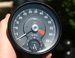 Daimler V8 Smiths Vintage 6500 Rpm Tachometer Gauge W/ Clock - 7413/14. Fixed Price $239.00.