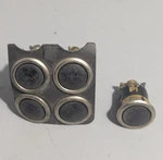 Vintage Edwards Bakelite Push Button Switch Lot (5) Industrial Control Panel. Fixed Price $25.00.