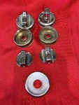 1955 1956 Lot Mopar Control Knobs & Bezels Dodge Chrysler Plymouth Desoto. Fixed Price $57.00.
