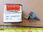Nos Delco-remy Single Speed Windshield Wiper Switch For 1960-62 Oldsmobile. Fixed Price $22.00.