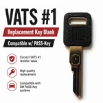 Gm P1 Vats Deville Fleetwood #1 Blank 1990 1997 Pass-key Resistor Keys. Fixed Price $14.88.