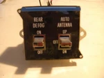 Cadillac Eldorado Seville Rear Defogger Antenna Control Switch 1610452. Fixed Price $45.00.