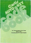 Vintage & Classic Car Key Codes 1935 Up 1972 General Motors Chevrolet Buick Opel. Fixed Price $79.95.