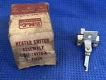Nos 1960-62 Ford Fairlane Galaxie Mercury Heater A/c Blower Switch C1AZ-18578-A. Fixed Price $75.00.