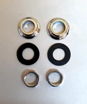 1953-1960 Ford Truck Windshield Wiper Tower Bezel Gasket Nut Kit Chrome Lh & Rh. Fixed Price $40.00.