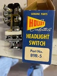 Nos Holley Headlight Switch 89R-5 Dab. Fixed Price $150.00.