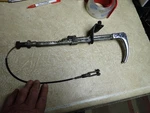 Studebaker 1949 Emergency Brake Handle & Rachet Cable Champion Commander. Fixed Price $74.99.