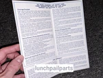 Nos Ford Warranty 71 Mustang Mach Ranchero Torino Cobra 429SCJ Super Jet. Fixed Price $26.00.