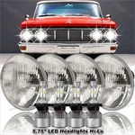 Dot 4PCS 3/4" 5.75" Led Headlights Angel Eyes High Low Beam For Mercury. Fixed Price $99.42.