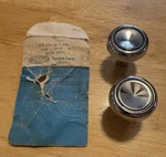 Nos 1968 Ford Mustang Cougar Radio Knobs Without Console C8ZZ-18817-A. Fixed Price $54.95.
