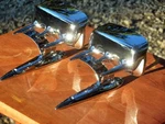 New Nos Nib Vintage Unity Defender Auto-lite 2701 Side View Mirrors Near Perfect. Fixed Price $1100.00.