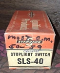 Standard Motor Products Inc. Stoplight Switch SLS-40, Most Gm 1950-59. Fixed Price $30.00.