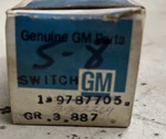 1967, 1976-1977 Chevrolet Stop Lamp/ Cruise Control Switch GM#9787705, #3902269. Fixed Price $48.00.
