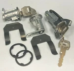 70-73 Mustang Ignition Door Lock Cylinder Set Oem Ford Logo Keys. Fixed Price $39.49.
