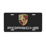 Porsche 12 X 6 Inch Car Black Aluminum Front License Plate Cover. Fixed Price $26.12.