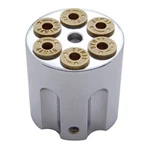 Universal Chrome "gun Cylinder" Designer Dash Knob - Hex Screw Mount. Fixed Price $263.45.